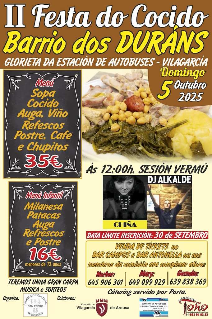 Festa Do Cocido De Os Durans Vilagarcia De Arousa 2025