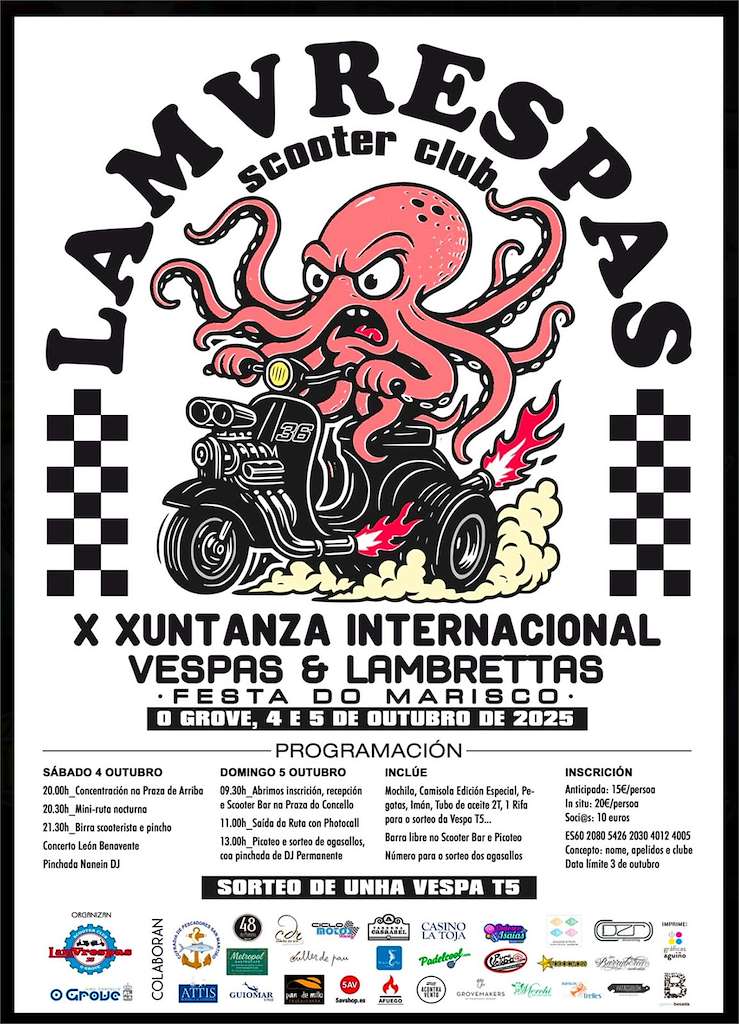 Xuntanza De Vespas E Lambrettas O Grove 2025
