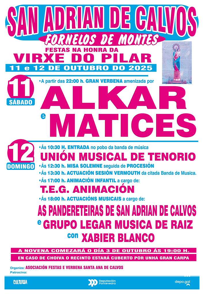 Virxe Do Pilar De San Adrian De Calvos Fornelos De Montes 2025