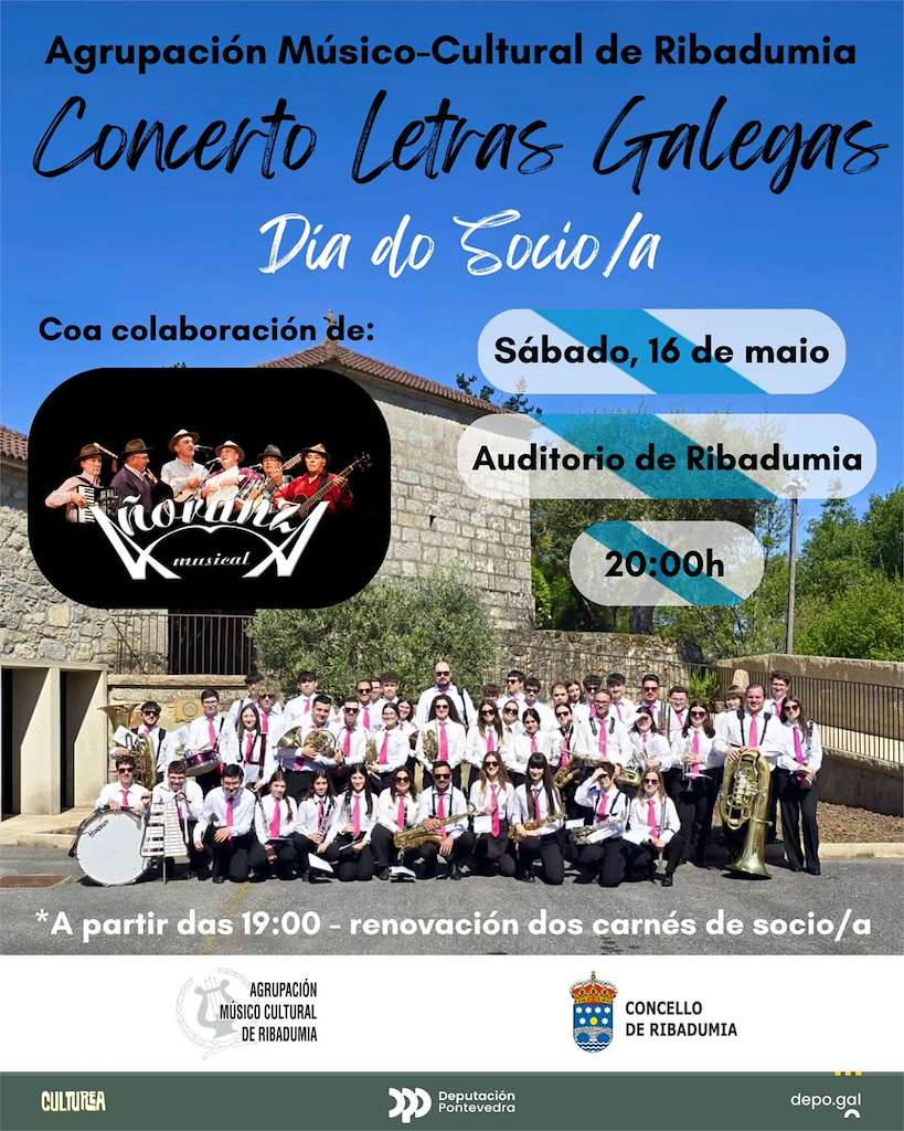 Concerto Das Letras Galegas Ribadumia 2026
