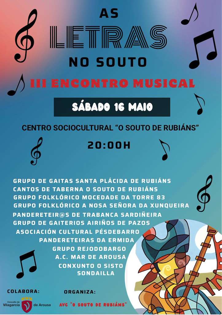 Encontro Musical As Letras No Souto Vilagarcia De Arousa 2026