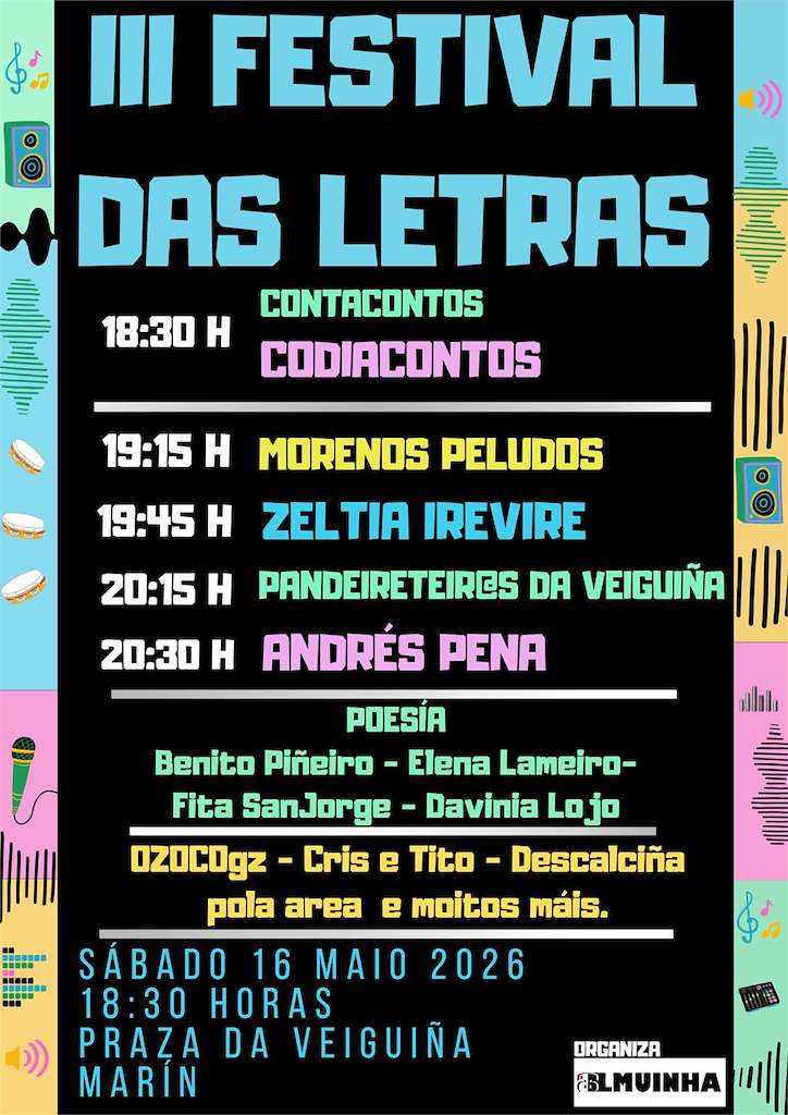 Festival Das Letras Galegas Marin 2026