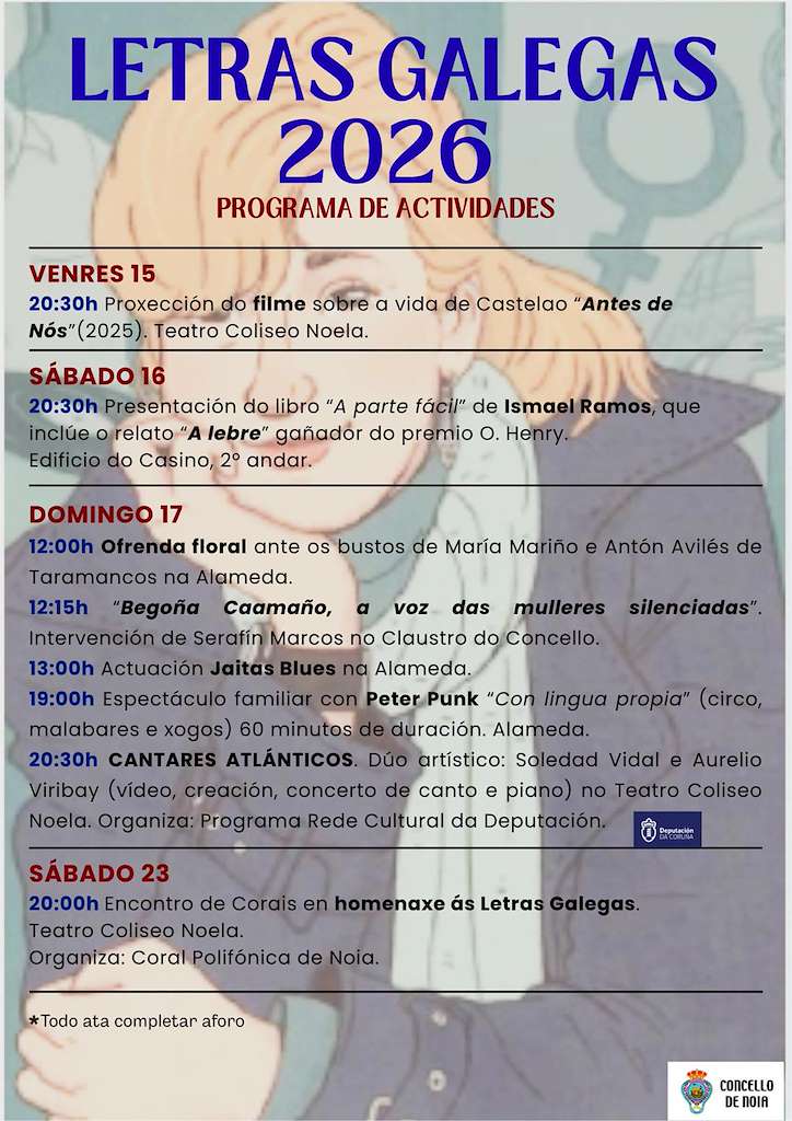 Letras Galegas Noia 2026