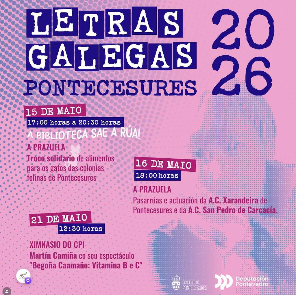 Letras Galegas Pontecesures 2026