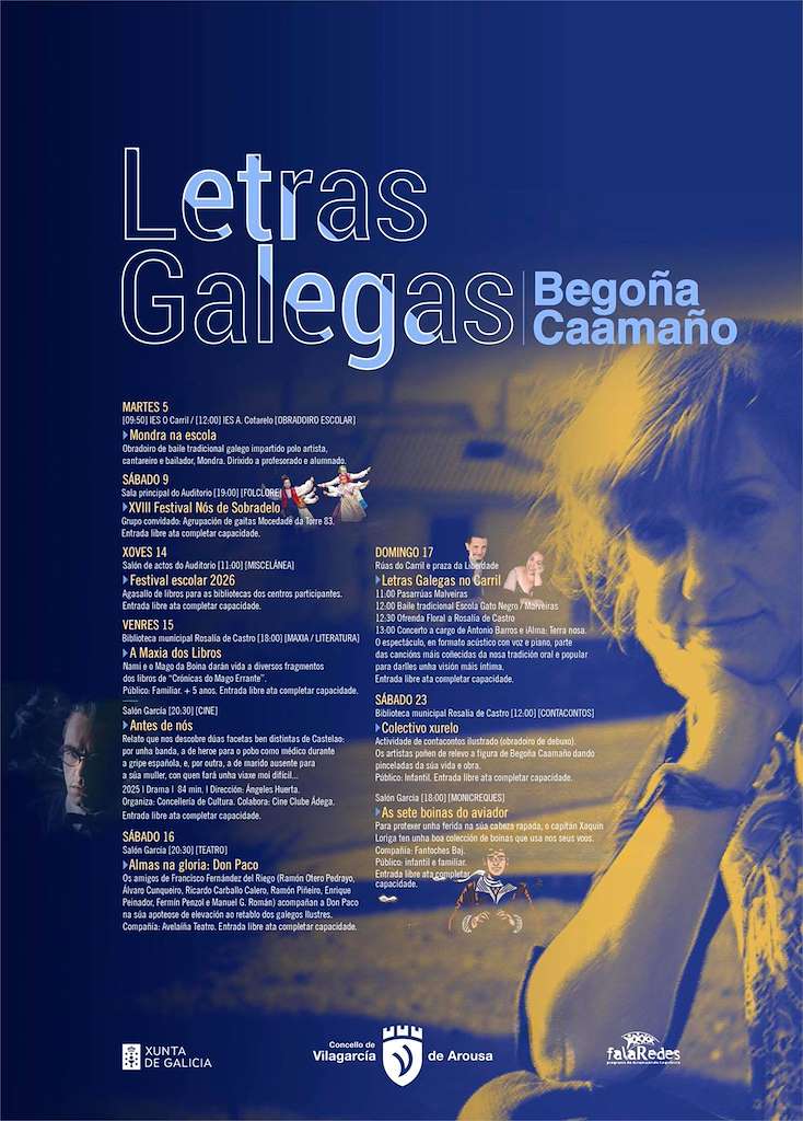 Letras Galegas Vilagarcia De Arousa 2026