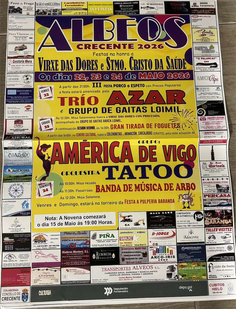 Virxe Das Dores Y Santisimo Cristo Da Saude De Albeos Crecente 2026