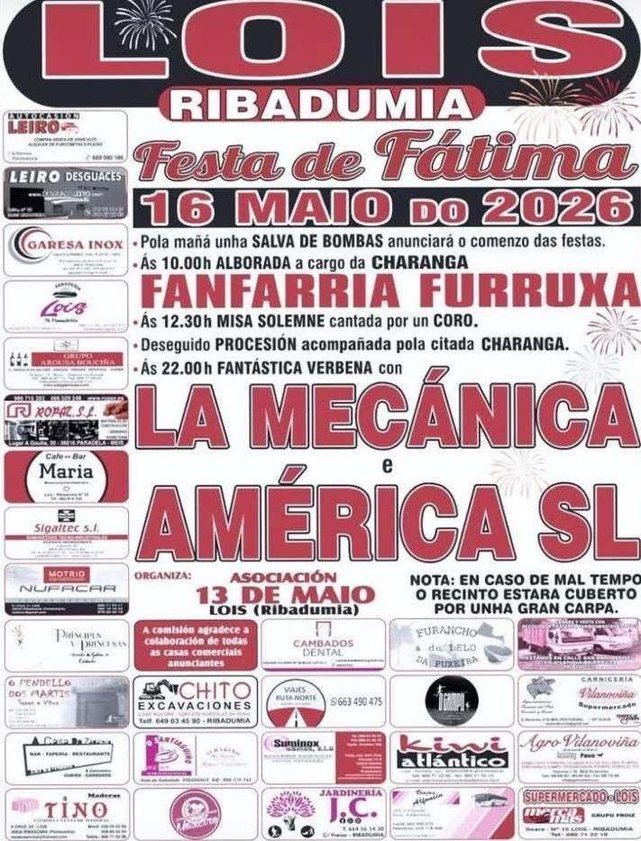 Virxe De Fatima De Lois Ribadumia 2026