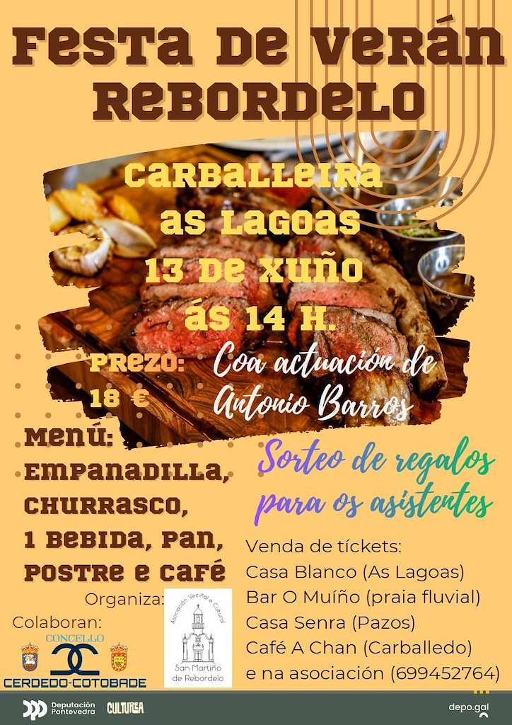 Festa De Veran De Rebordelo Cerdedo Cotobade 2026