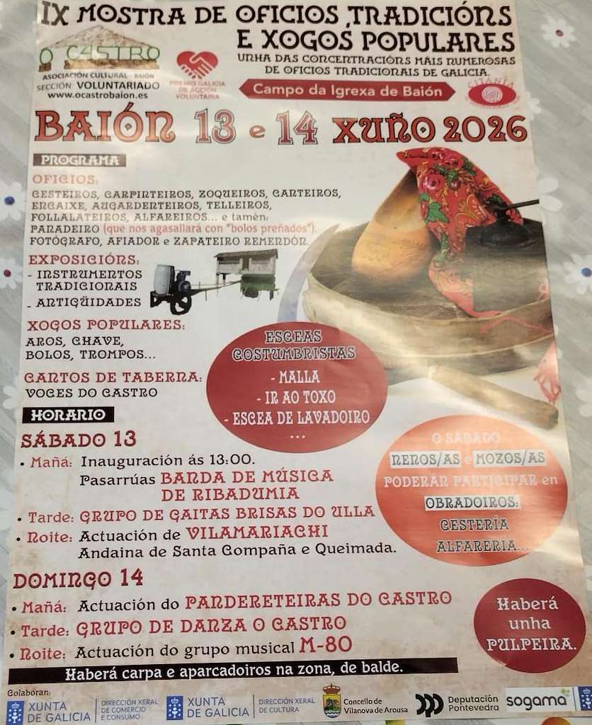 Mostra De Oficios Tradicions E Xogos Populares Vilanova De Arousa 2026