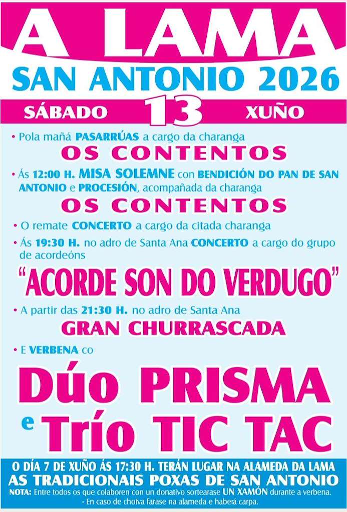San Antonio A Lama 2026