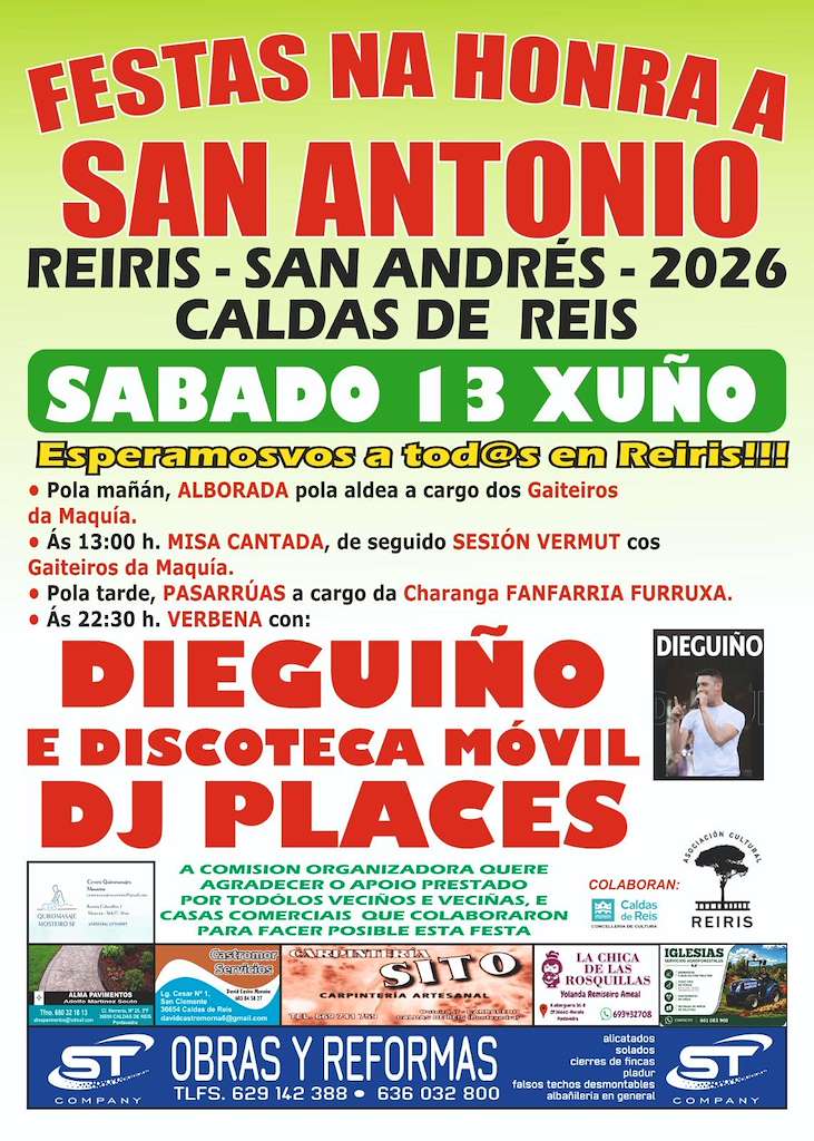 San Antonio De San Andres De Cesar Caldas De Reis 2026