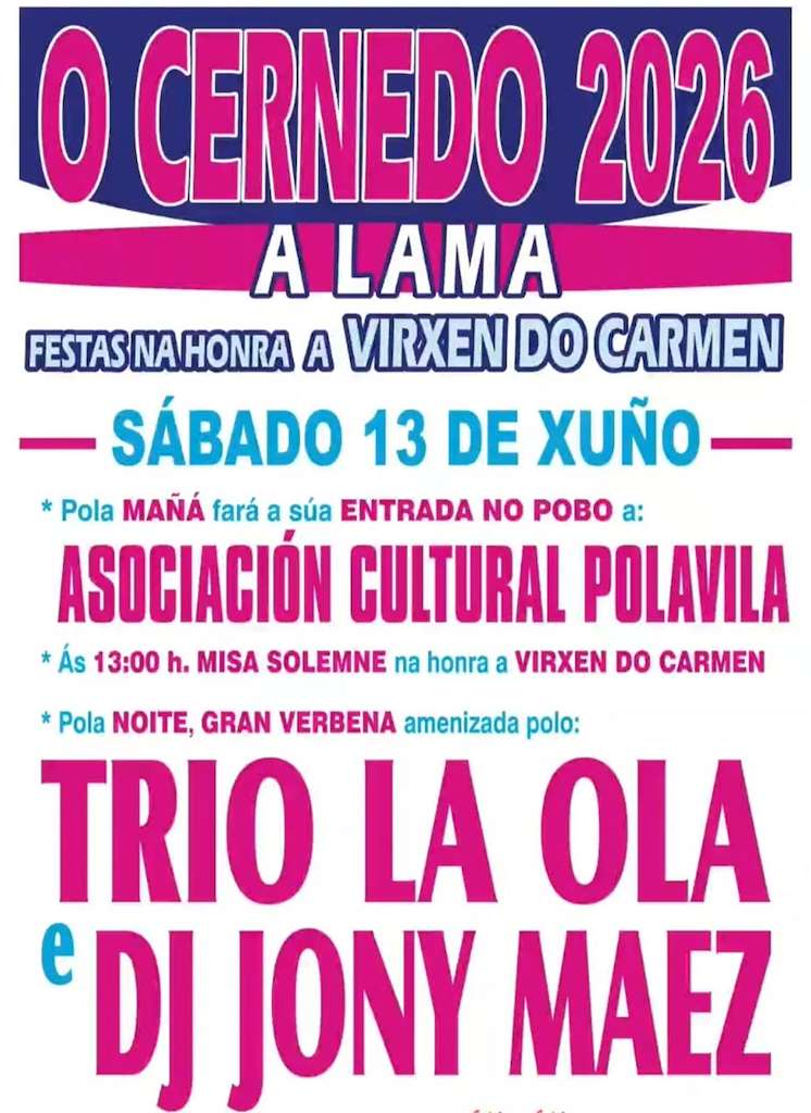 Virxen Do Carmen De O Cernedo A Lama 2026